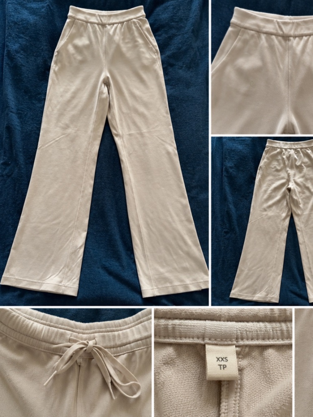 Lululemon Beige Wide Leg High Rise Pants XXS